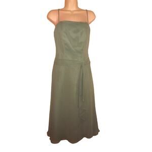 B2 Jasmine Women's 8 Sage Green Tea Length Gown Bridesmaid Prom Formal Dress